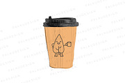 Cute Kawaii Autumn Leaves Character, a Seasonal Illustration by Palau (Thumbnail 4 of 12)
