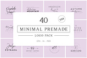 200 Minimal Premade Logo Bundle, a Branding & Logo Template by XpertgraphicD (Thumbnail 34 of 60)
