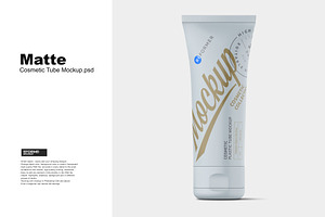 Matte Cosmetic Tube Mockup, a Product Mockup by Reformer Mockup