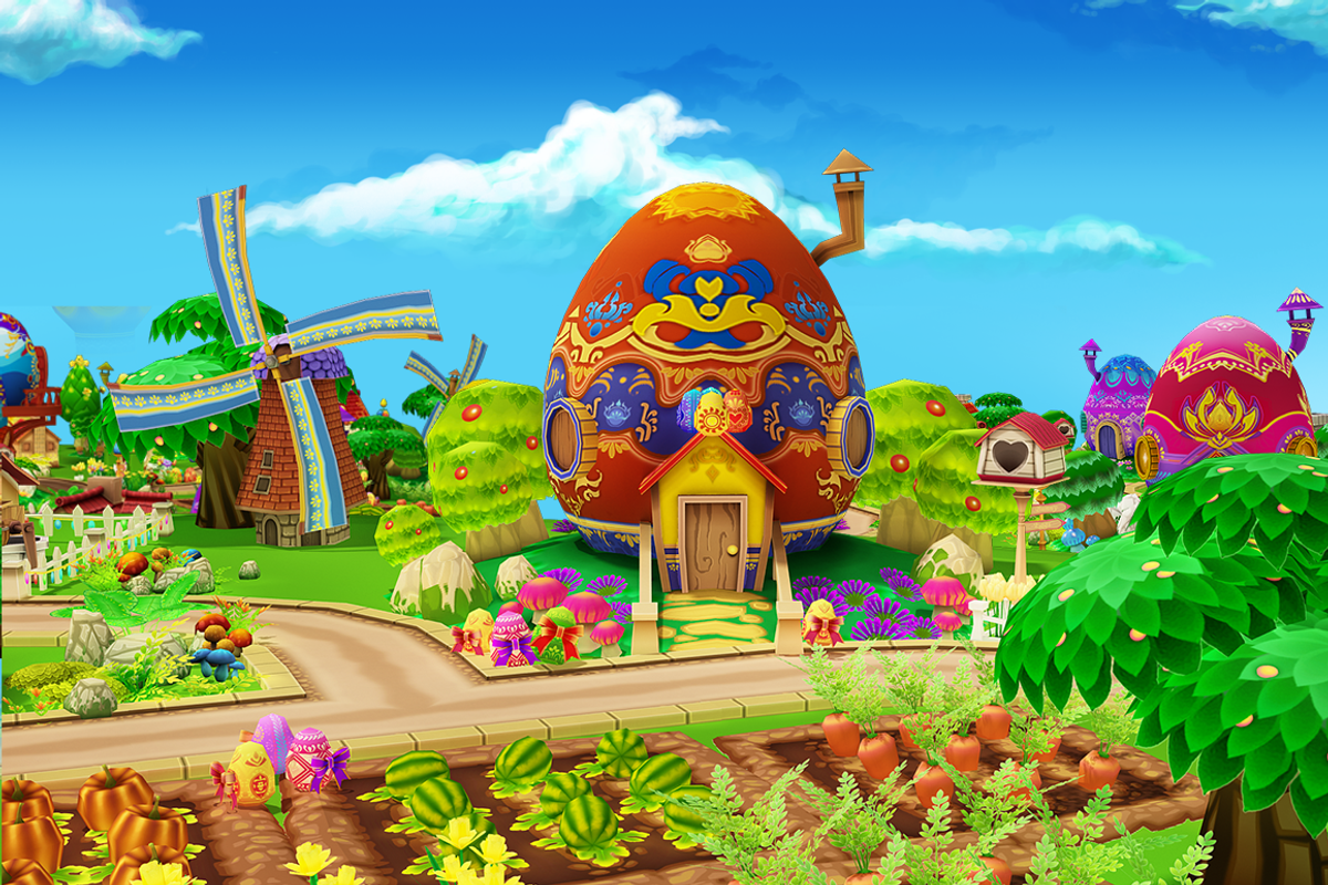 Cartoon Easter Village, an Environmental 3D Model by Souchenki (Photo 11 of 31)
