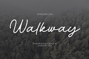 Walkway Font + Bonus Vector, a Script Font by sabrcreative (Thumbnail 1 of 11)