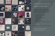 Canva Holiday Social Media Templates, a Social Media Template by Her Creative Studio (Thumbnail 2 of 5)