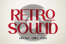 Retro Sound Ligature Label Font