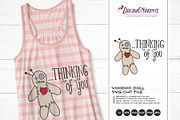 Voodoo Doll SVG SVG | Halloween SVG, an Illustration by DreamONprints (Thumbnail 1 of 2)
