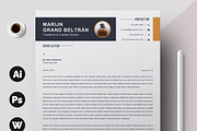 Creative Resume CV Template, a Resume Template by X-Type (Thumbnail 3 of 5)