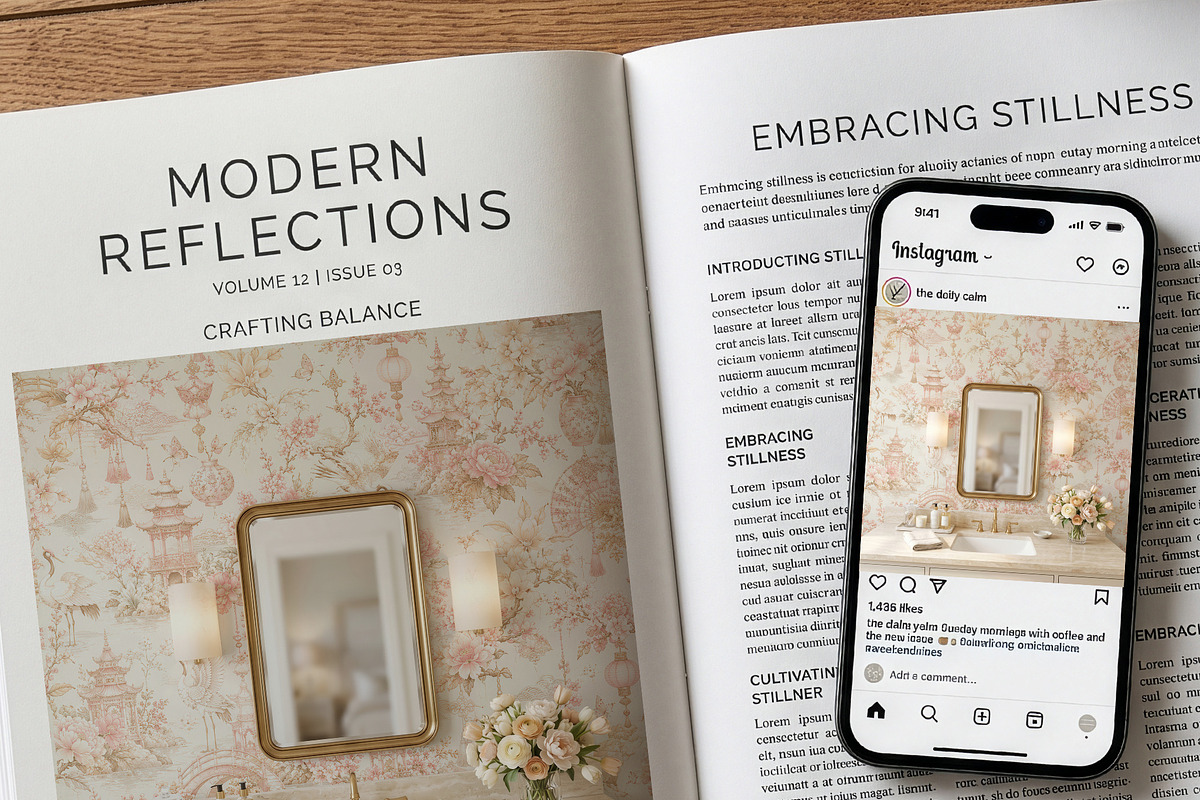 Bathroom Wallpaper Mockup PSD, a Household Mockup by 1001 mockups (Photo 5 of 11)