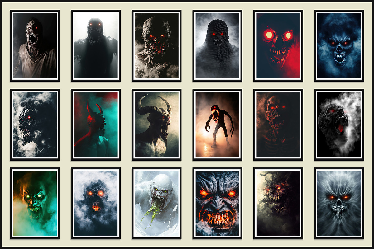 Infernal Visions | Horror Bundle, a Poster Template by Amit Debnath (Photo 2 of 5)