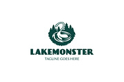 Lake Monster Legendary Dinosaur Logo, a Branding & Logo Template by ashenterprise (Thumbnail 1 of 3)