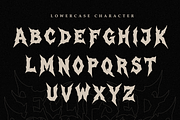Eclipsed Blazzing | Death Metal Font, a Blackletter Font by Masyafi Studio (Thumbnail 3 of 8)