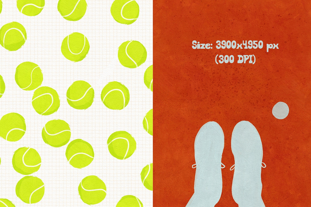 Tenniscore: 50 Whimsical Backgrounds, a Background Graphic by PaperJamLab (Photo 3 of 17)