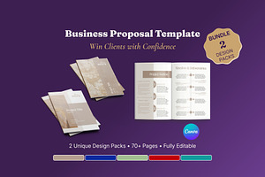Business Proposal Bundle 2 Packs, a Brochure Template by B2 Studio