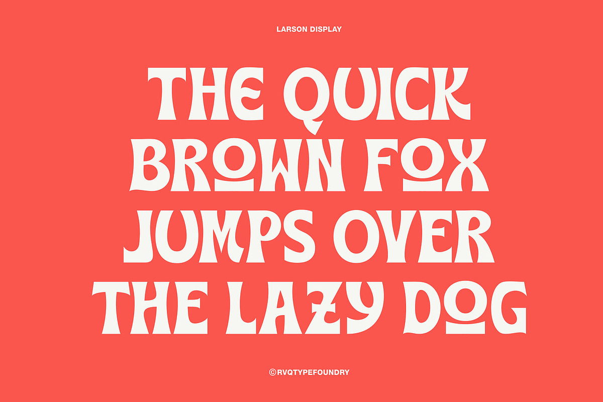 Larson display, a Serif Font by Rvq Type Foundry (Photo 2 of 4)