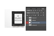 Black frame mockup vintage halloween, a Print Template by Leo Flo Mockups (Thumbnail 5 of 5)
