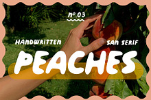 Peaches | Playful Hand-drawn Font
