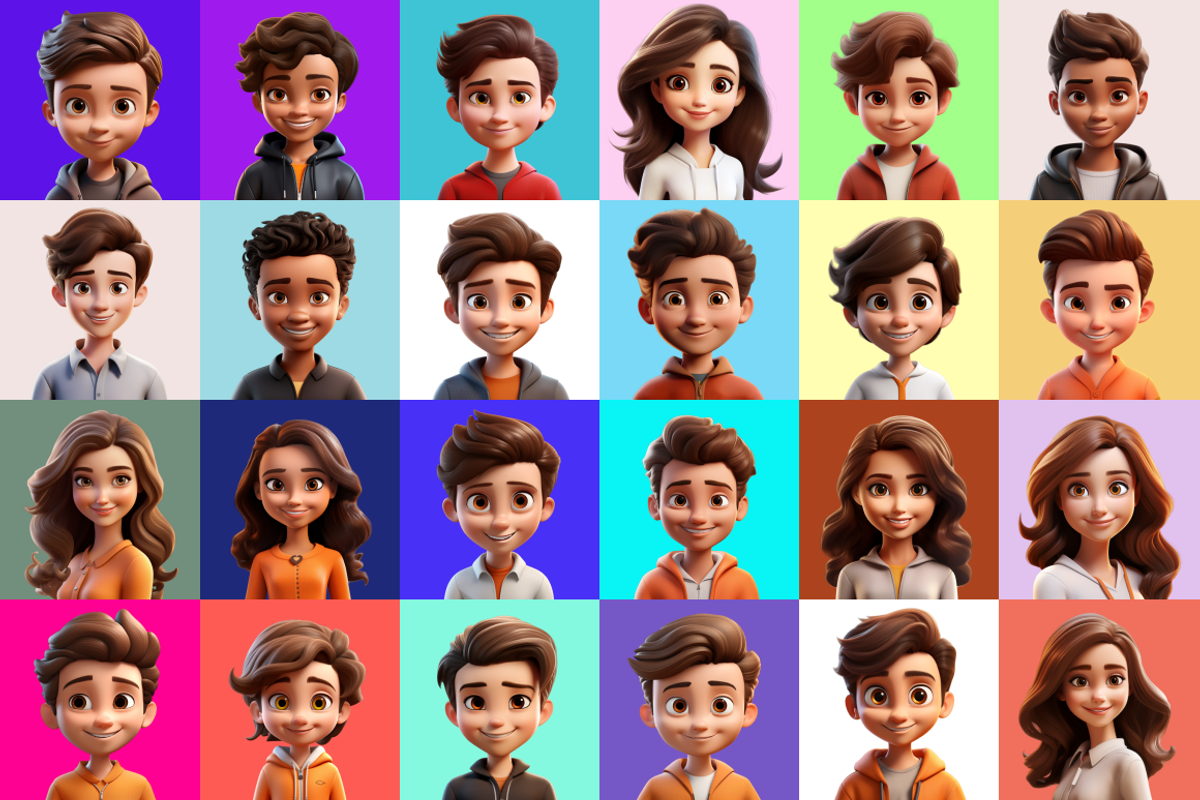 125 Animoji Style Avatars - Children, a Characters & Person 3D Model by Digital Blood (Photo 9 of 13)