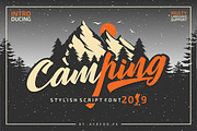 Camping Font Script, a Font by Afredo.fk (Thumbnail 1 of 6)