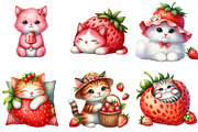 Strawberry Goose Clipart, an Illustration by DreamArtGraphic (Thumbnail 4 of 4)