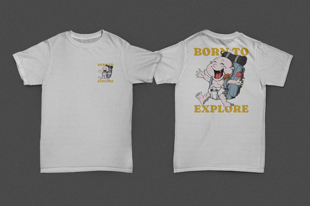 Baby Mascot with Hiking Backpack, a Branding & Logo Template by Judsart (Photo 2 of 3)