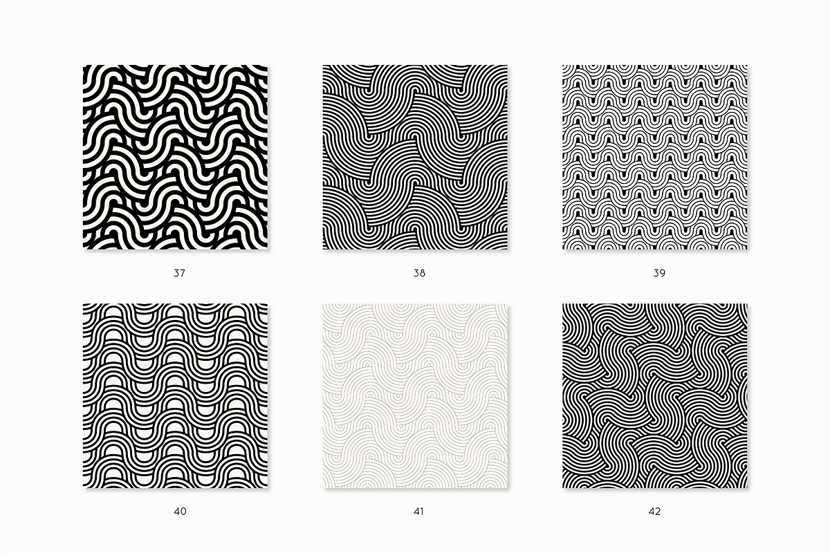 Interwoven Seamless Patterns, a Pattern Graphic by Curly_Pat (Photo 9 of 11)