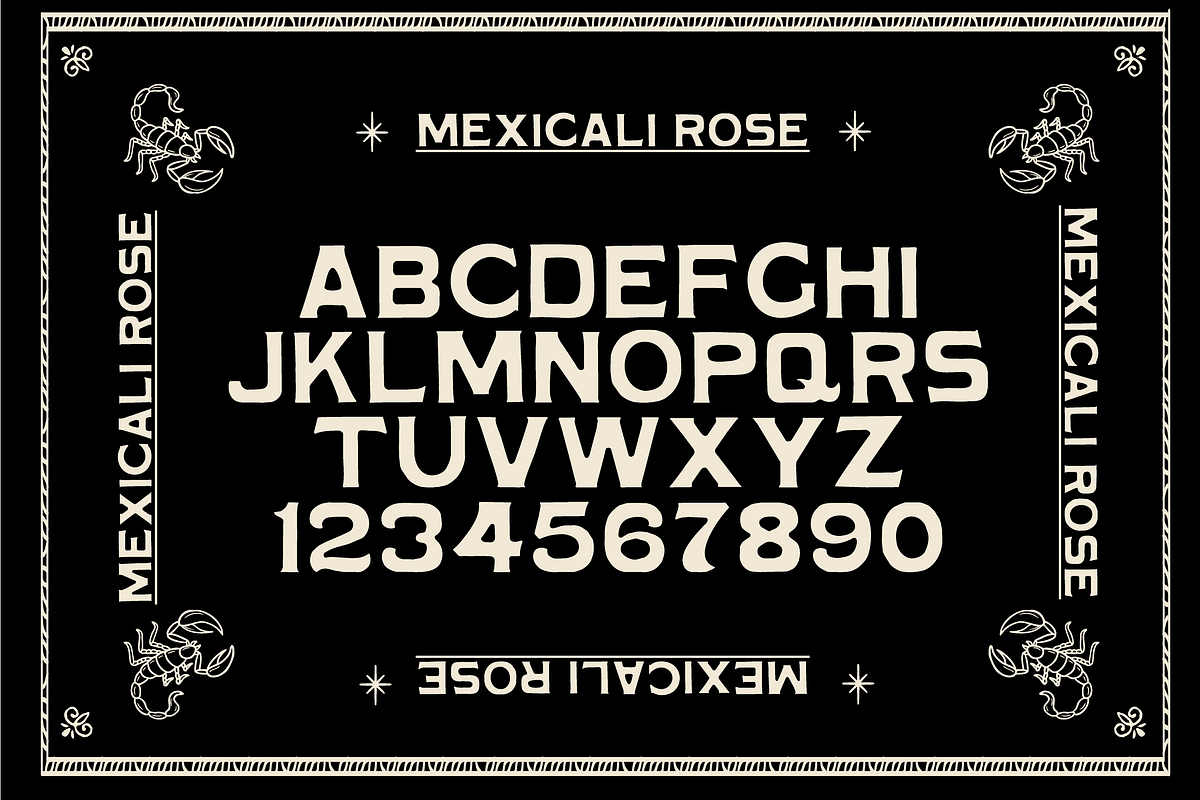 MEXICALI ROSE DISPLAY FONT, a Sans Serif Font by LONESTARTYPEFOUNDRY (Photo 4 of 5)
