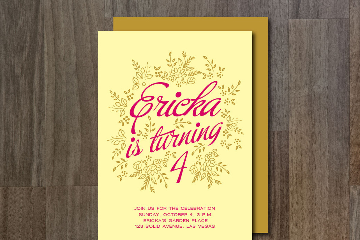 Birthday Invitation, an Invitation Template by aticnomar