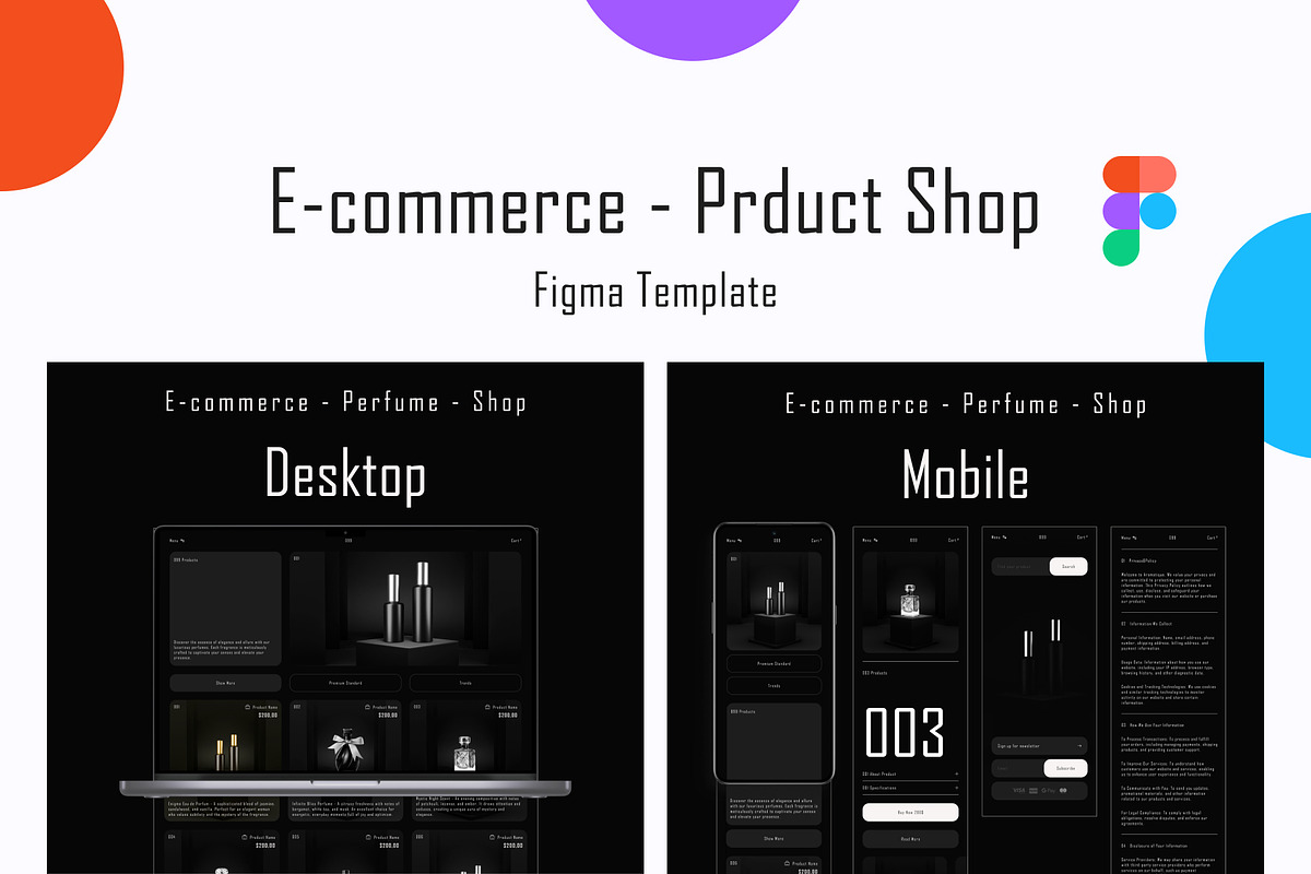 Website E-commerce Template Kit, an UI Kit Template by Website Template (Photo 1 of 7)