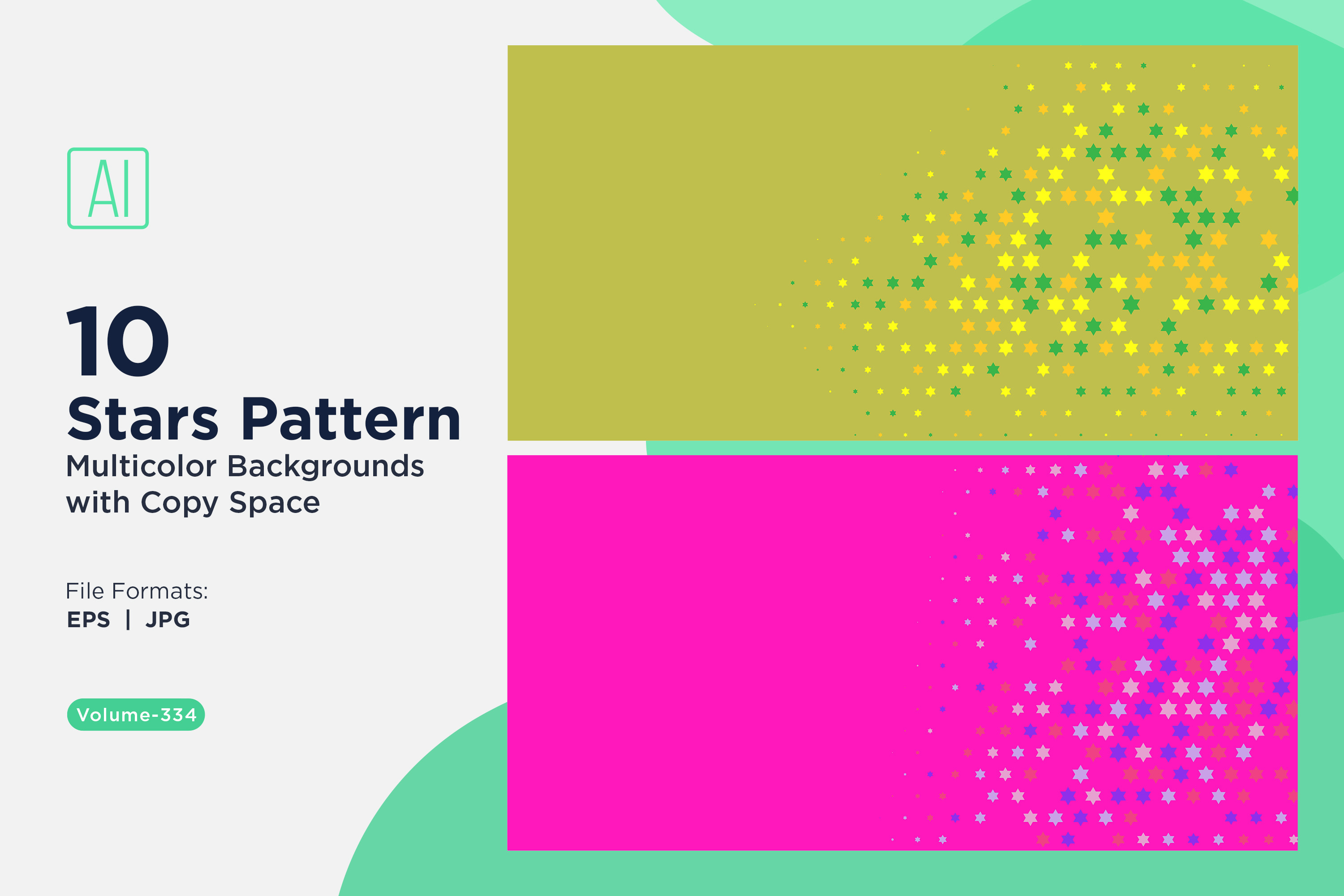 Star Pattern Background Multi Colors, a Pattern Graphic by shahsoft