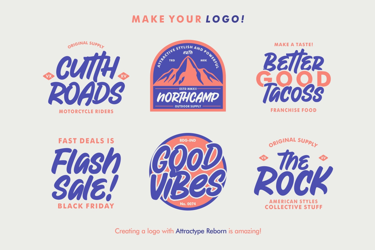Attractype Reborn - Stylish Font preview 4