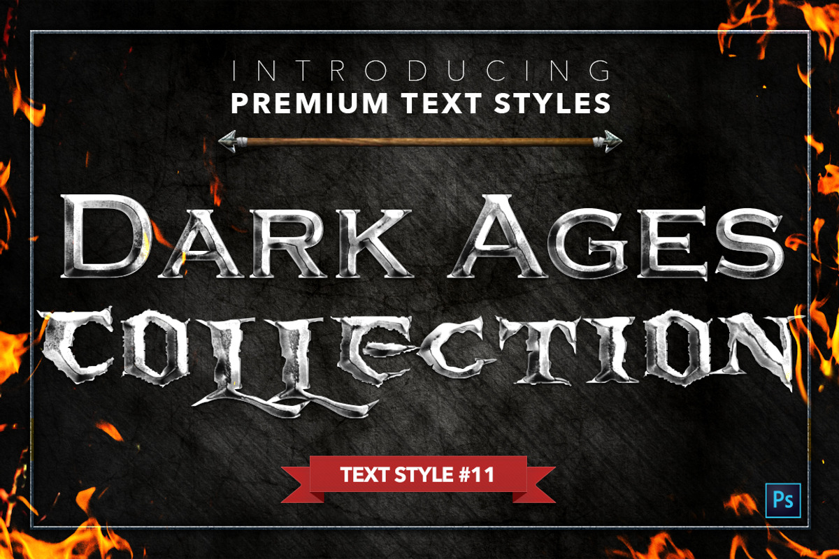 Dark Ages #1 - Text Styles, a Layer Style Add-On by Jonas Stensgaard (Photo 12 of 18)