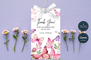 Butterflies Thank You Tag, an Invitation Template by Tracia Creative (Thumbnail 3 of 3)