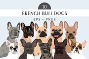 French Bulldog Clipart Illustrations, an Illustration by Putnam Road Art (Thumbnail 1 of 3)