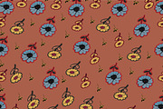 Floral 12 Textile Patterns Bundle, a Pattern Graphic by Aban's World (Thumbnail 6 of 13)