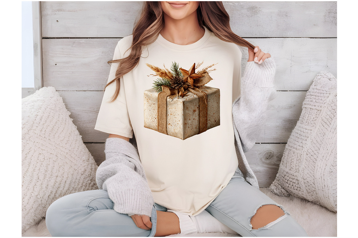Watercolor Boho Christmas Clipart, a Seasonal Illustration by Black Bird Studio (Photo 5 of 7)