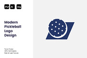 Modern Pickleball Logo Design, a Branding & Logo Template by Luxury Logos (Thumbnail 1 of 4)