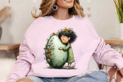 Whimsical Easter Girls Clipart PNG, a Seasonal Illustration by Canvas Craft (Thumbnail 4 of 7)