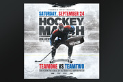 3 Hockey Flyer Bundle Vol 1, a Flyer Template by Tarommir (Thumbnail 4 of 7)