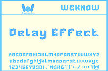 Delay Effect font
