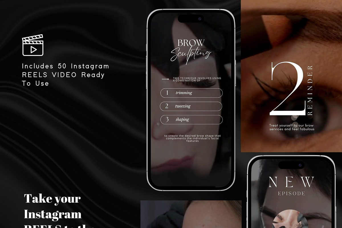 Brow Tech Instagram Video Reels, a Social Media Template by design4social (Photo 6 of 9)