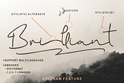 Brigham Signature Script, a Script Font by Glyphstyle (Thumbnail 5 of 10)