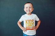 Kids T-Shirt Mock-Up Vol 4, a Shirt Mockup by Freeman Studio (Thumbnail 8 of 14)
