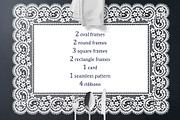 Set of 15 vector lace cliparts, a Pattern Graphic by Ajuga (Thumbnail 3 of 7)