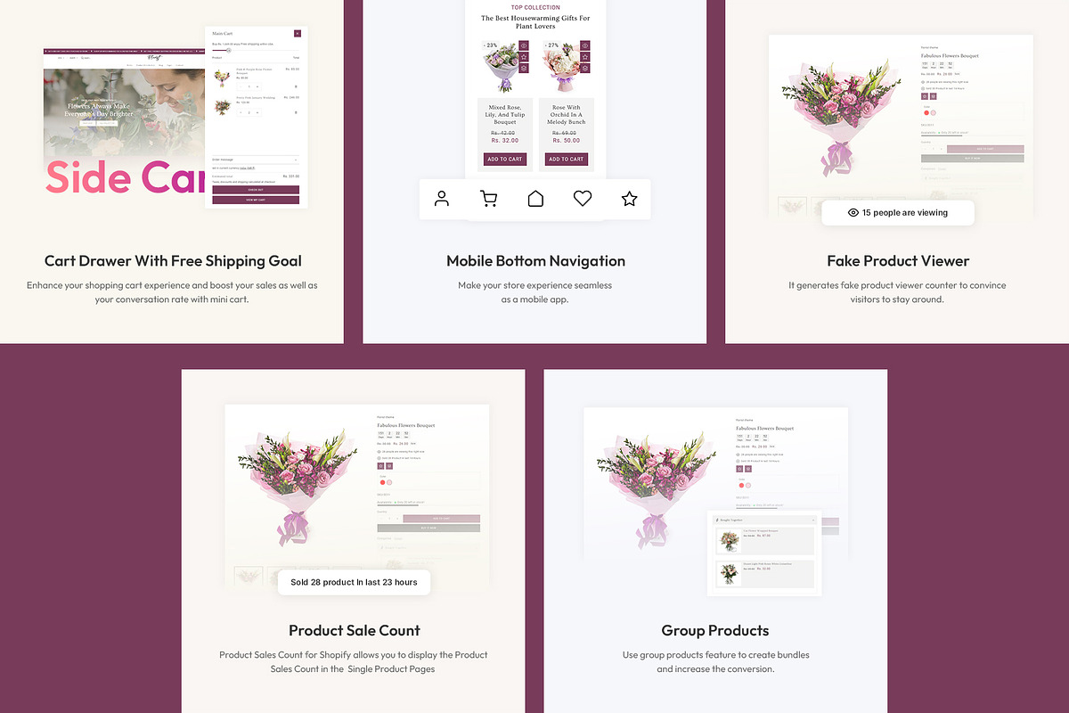 Flower & Gift Store Shopify Theme, a Shopify Template by LogicGo Shopify Experts (Photo 6 of 8)