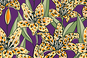 Leopard lily seamless patterns, a Pattern Graphic by Uminoki (Thumbnail 3 of 5)