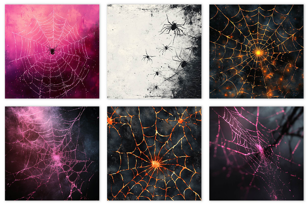 Spiderweb Digital Paper, an Illustration by Dream Creation (Photo 5 of 5)