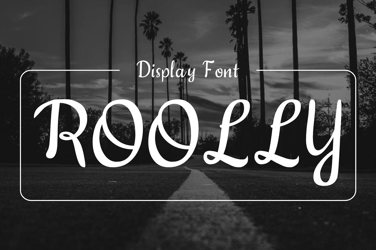 Roolly - Modern Typeface, a Sans Serif Font by Made by Cap (Photo 1 of 5)
