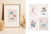Cute Cosmic Astronaut Girls, an Illustration by danceyourlife (Thumbnail 4 of 14)