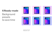 iPad Mockup + 6 FREE backgrounds, an iPad Mockup by Mock It Up (Thumbnail 5 of 5)