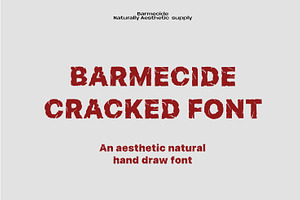 Cracked font