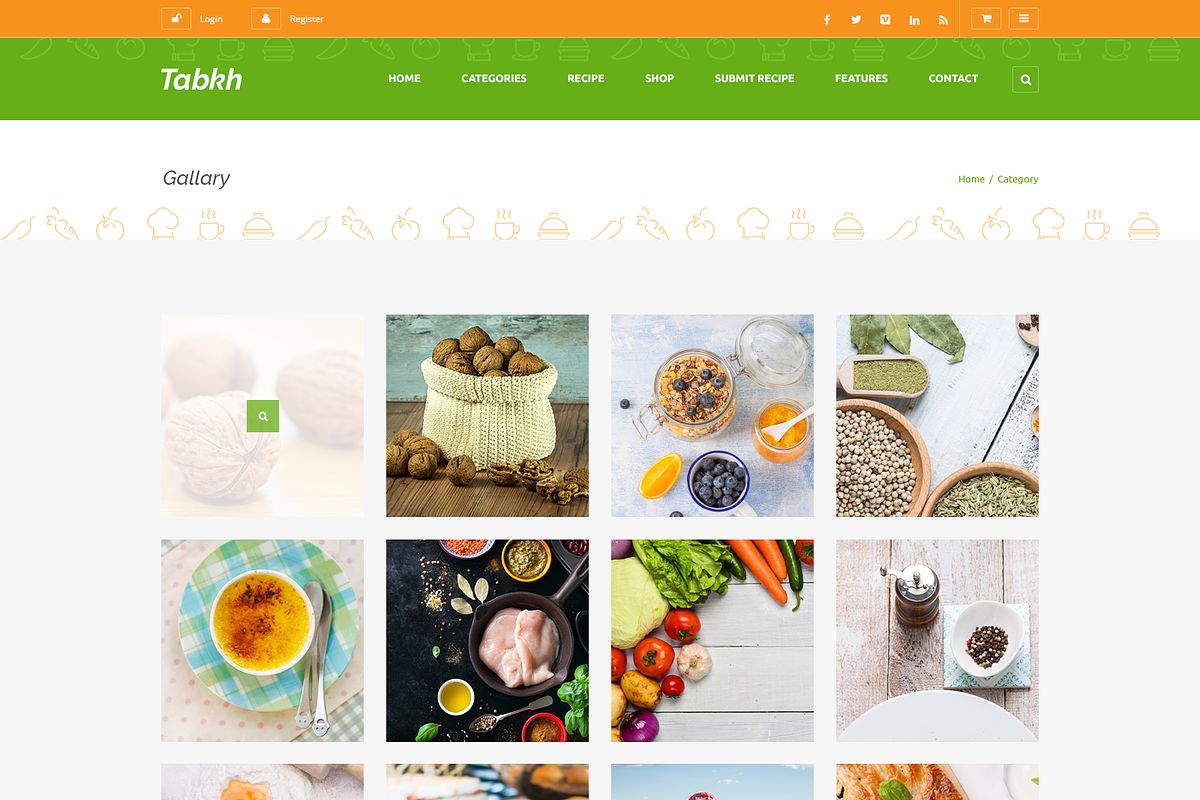 Tabkh – Recipe & Food PSD Template, a Websites & App Template by ...