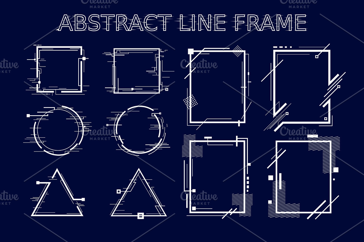 New Abstract Line Frames, an Illustration by azhartz (Photo 1 of 3)